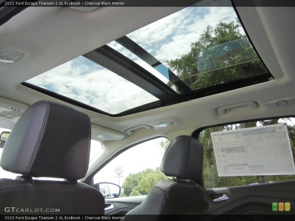 Charcoal Black Interior Sunroof for the 2013 Ford Escape Titanium 2.0L EcoBoost #69044723