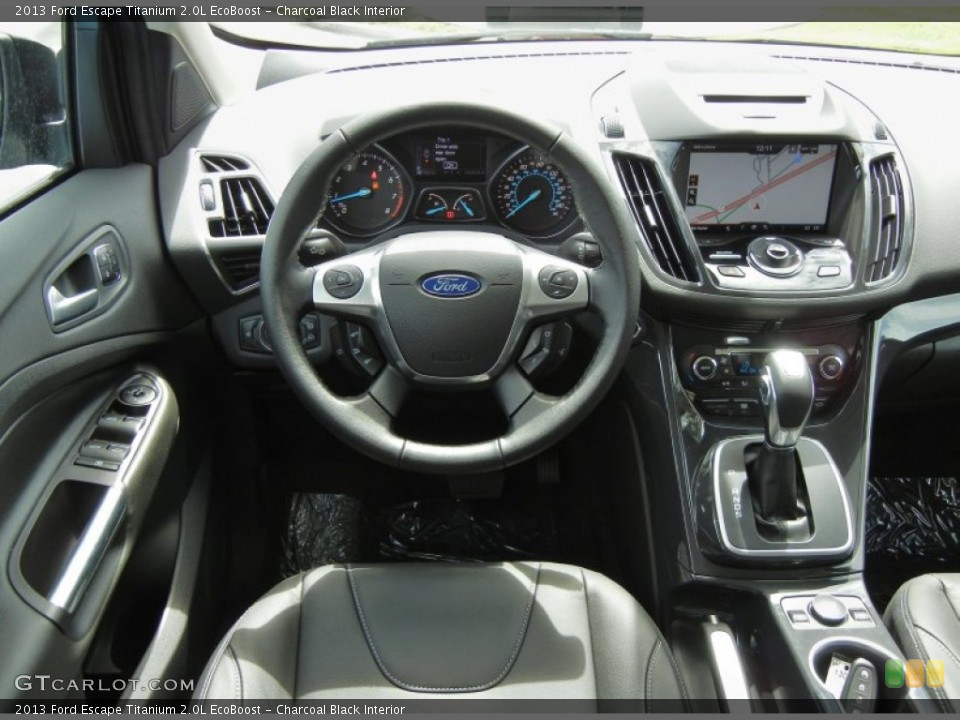 Charcoal Black Interior Dashboard for the 2013 Ford Escape Titanium 2.0L EcoBoost #69044732