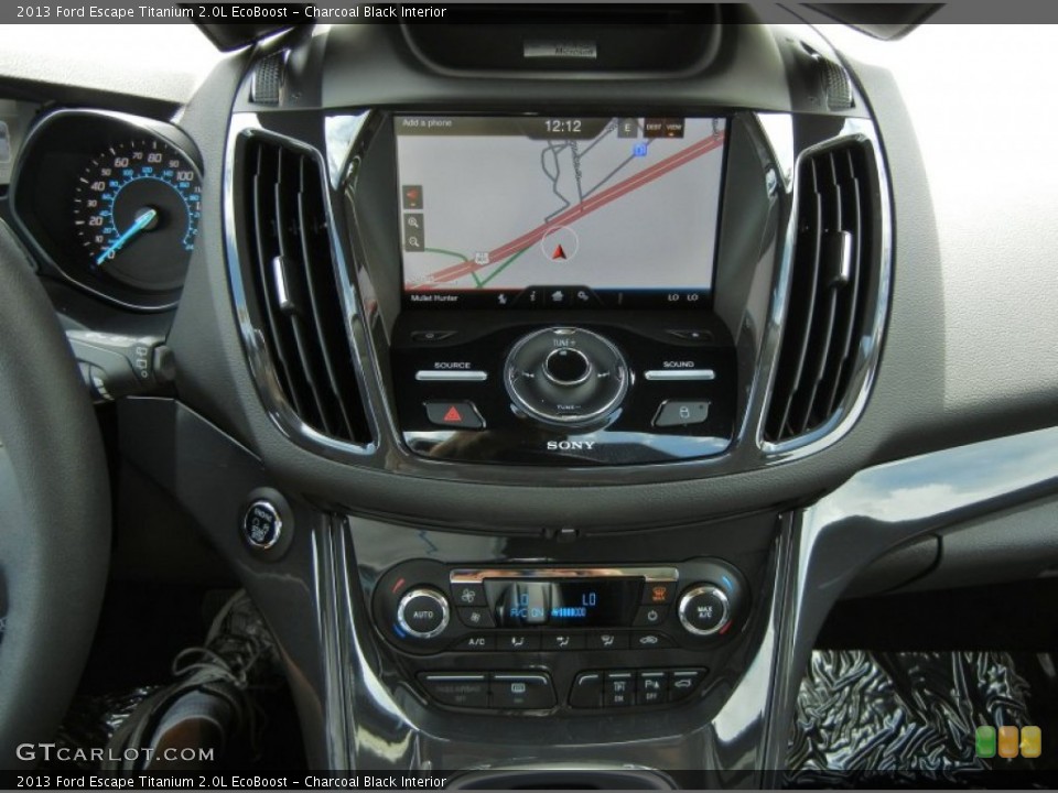 Charcoal Black Interior Controls for the 2013 Ford Escape Titanium 2.0L EcoBoost #69044750