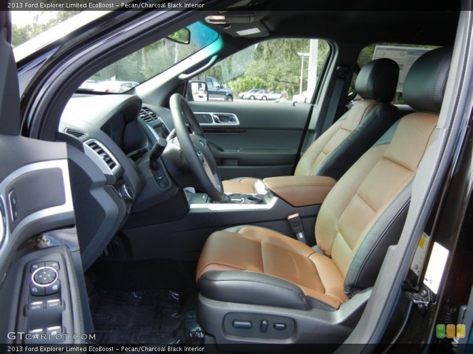 Pecan/Charcoal Black Interior Front Seat for the 2013 Ford Explorer Limited EcoBoost #69044825