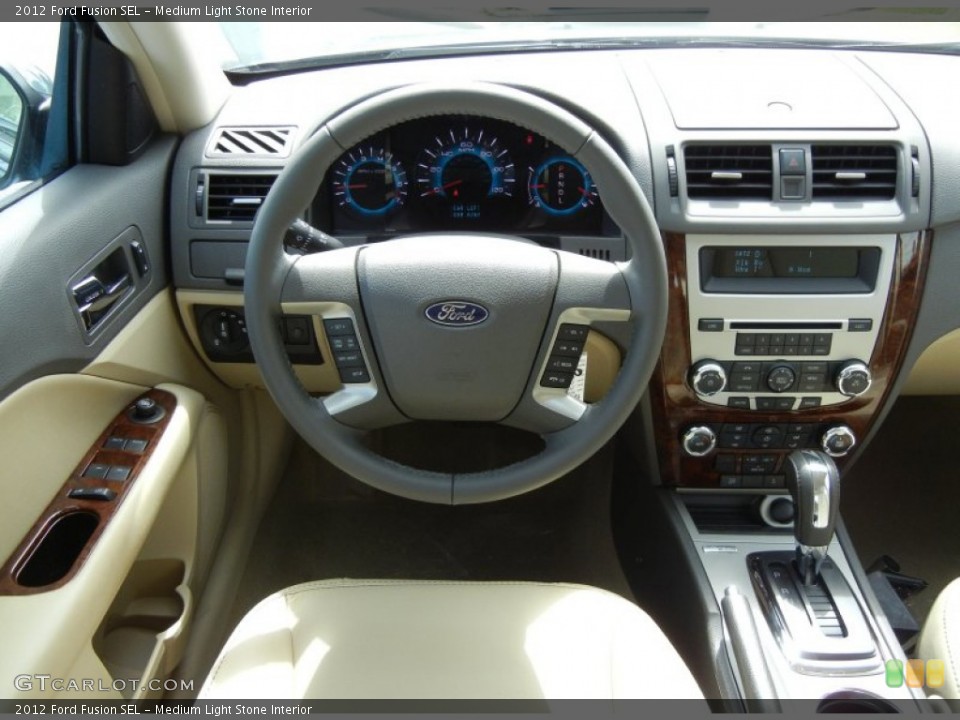 Medium Light Stone Interior Dashboard for the 2012 Ford Fusion SEL #69045179