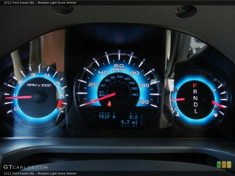 Medium Light Stone Interior Gauges for the 2012 Ford Fusion SEL #69045188