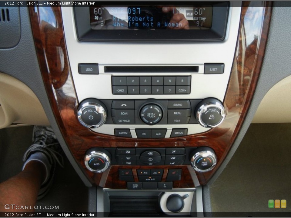 Medium Light Stone Interior Controls for the 2012 Ford Fusion SEL #69045197