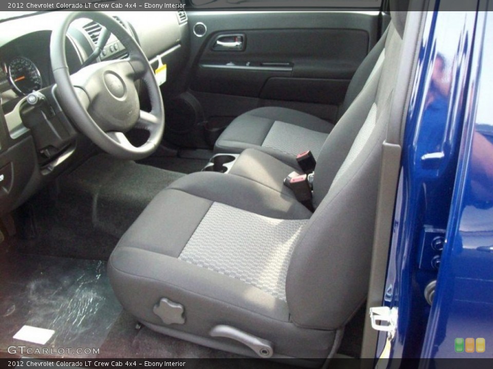 Ebony Interior Photo for the 2012 Chevrolet Colorado LT Crew Cab 4x4 #69048677