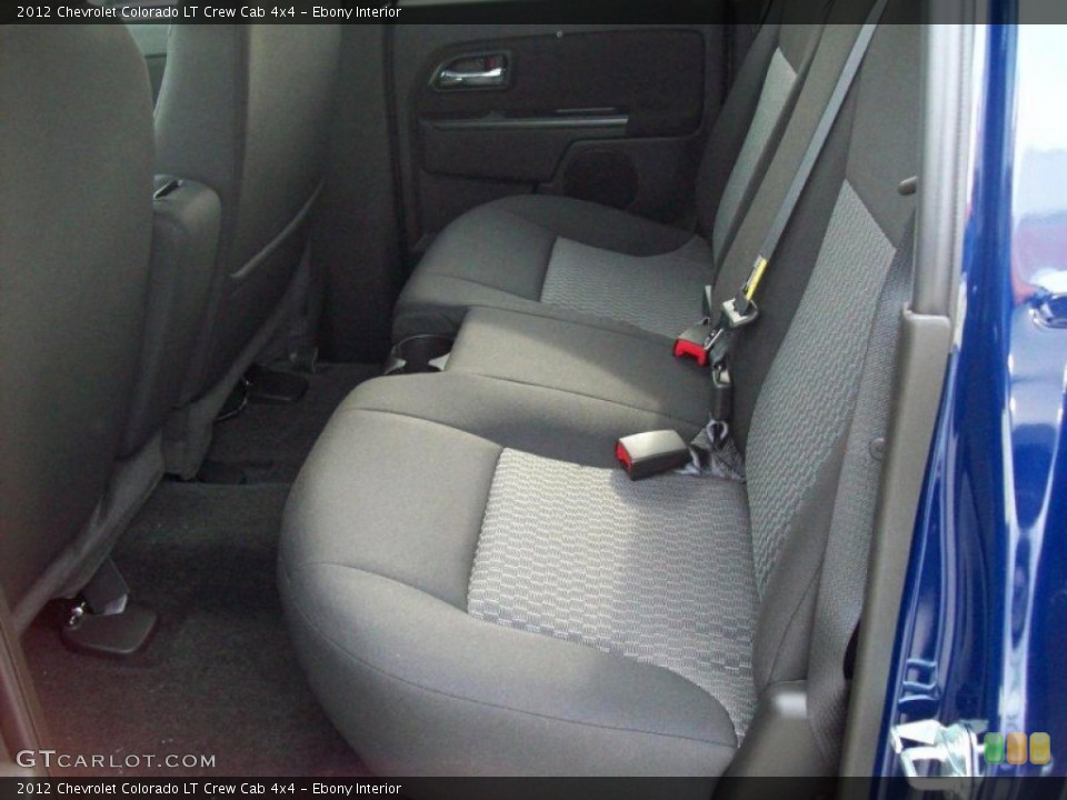 Ebony Interior Rear Seat for the 2012 Chevrolet Colorado LT Crew Cab 4x4 #69048686