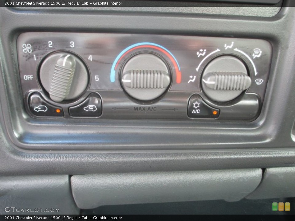 Graphite Interior Controls for the 2001 Chevrolet Silverado 1500 LS Regular Cab #69048860
