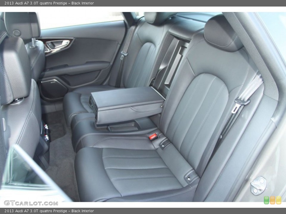 Black Interior Rear Seat for the 2013 Audi A7 3.0T quattro Prestige #69049778