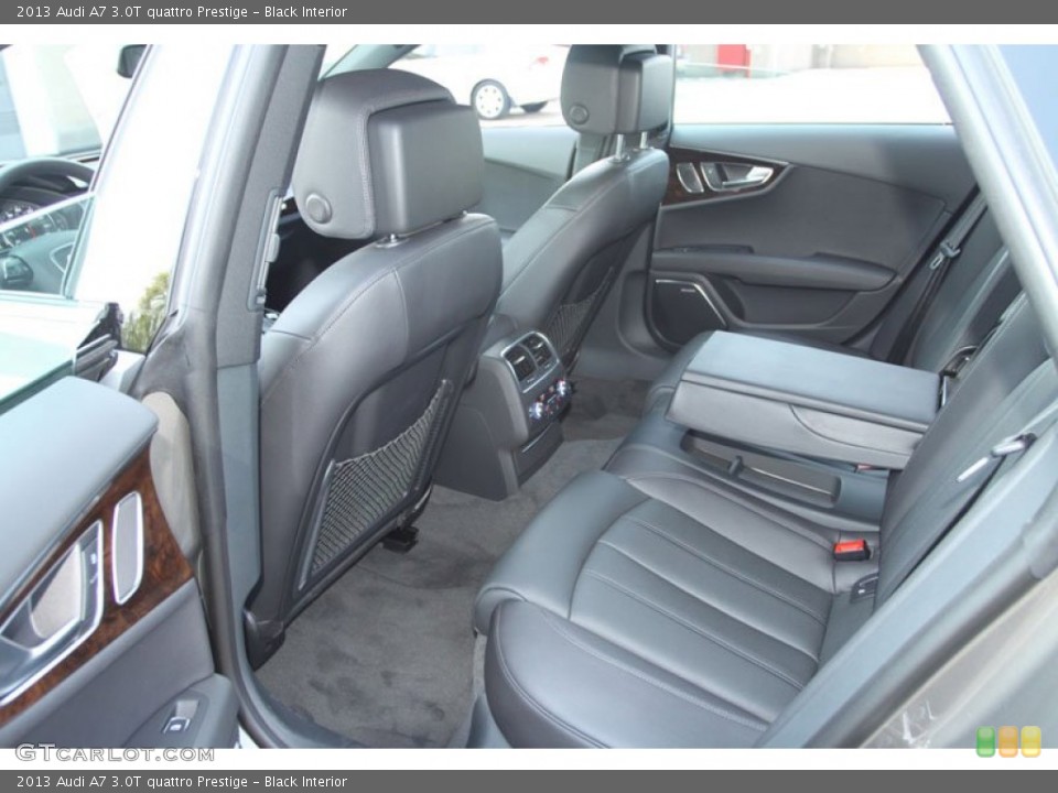 Black Interior Rear Seat for the 2013 Audi A7 3.0T quattro Prestige #69049787
