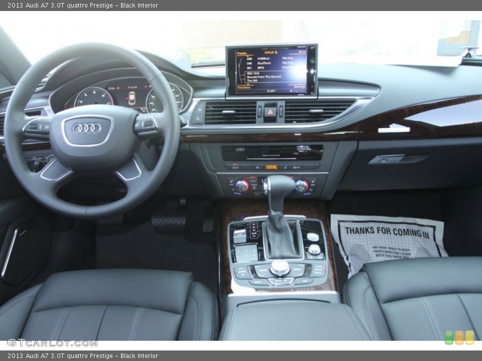 Black Interior Dashboard for the 2013 Audi A7 3.0T quattro Prestige #69049805