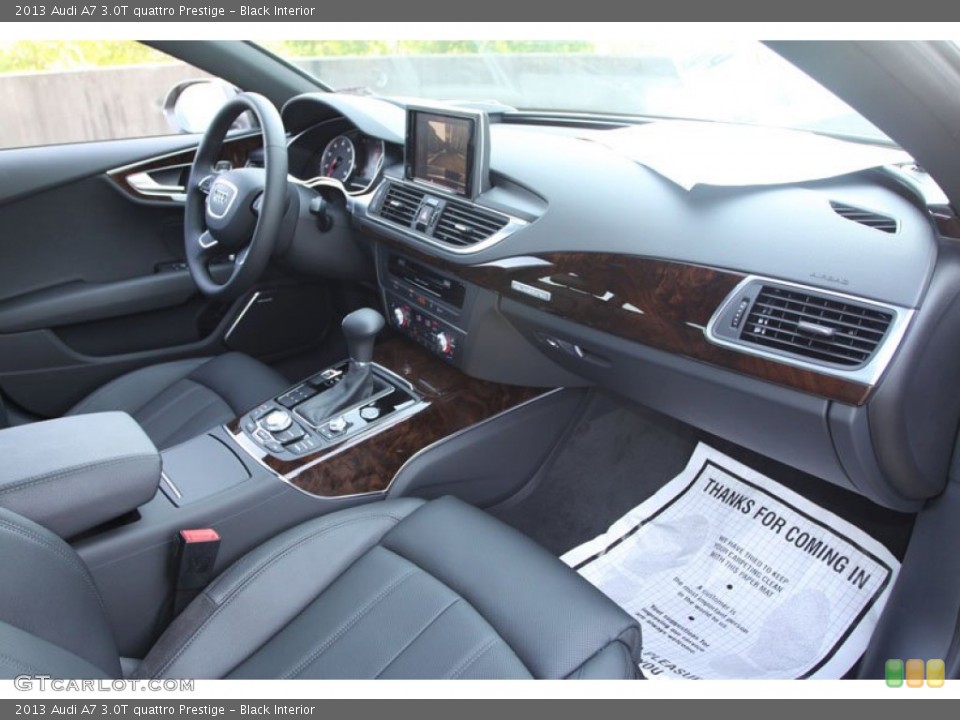 Black Interior Dashboard for the 2013 Audi A7 3.0T quattro Prestige #69049913