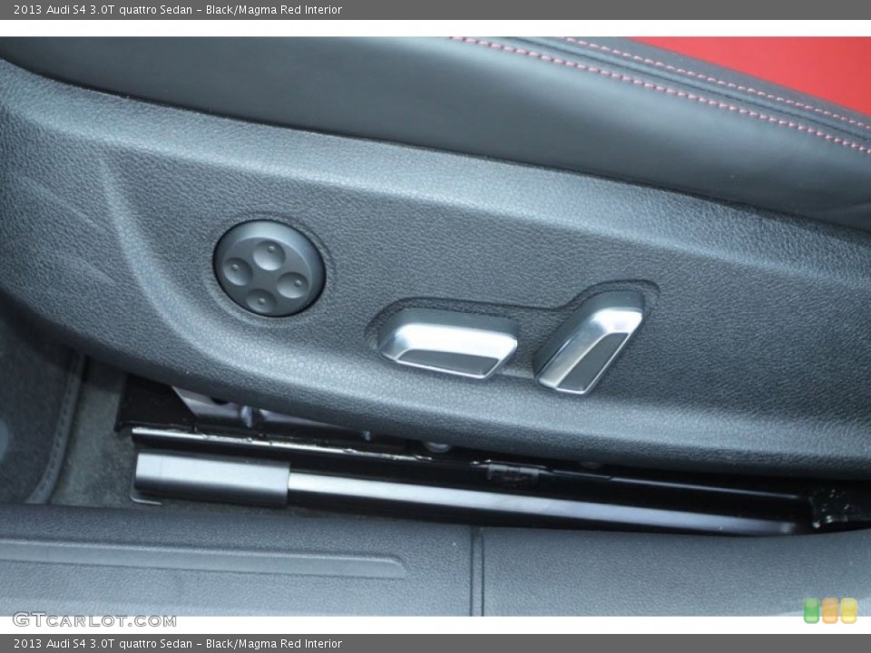 Black/Magma Red Interior Controls for the 2013 Audi S4 3.0T quattro Sedan #69050633