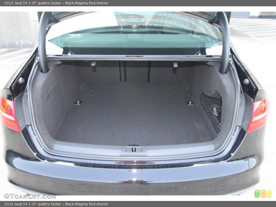 Black/Magma Red Interior Trunk for the 2013 Audi S4 3.0T quattro Sedan #69050642