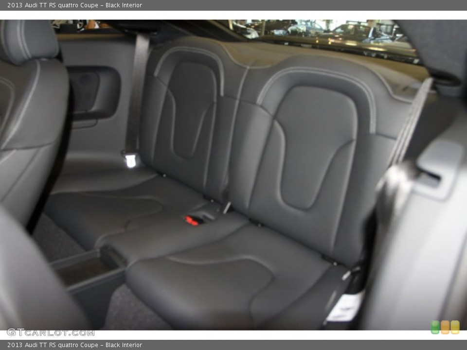 Black Interior Rear Seat for the 2013 Audi TT RS quattro Coupe #69051293