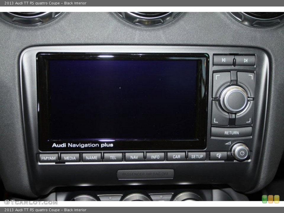 Black Interior Navigation for the 2013 Audi TT RS quattro Coupe #69051311