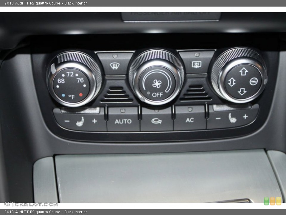 Black Interior Controls for the 2013 Audi TT RS quattro Coupe #69051320
