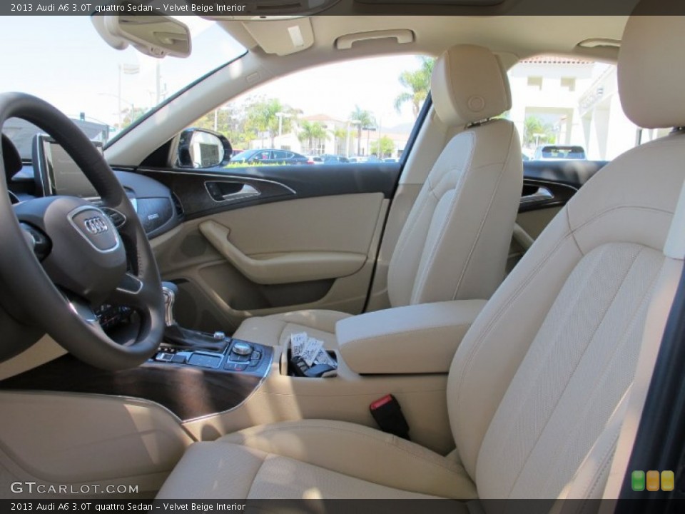 Velvet Beige Interior Front Seat for the 2013 Audi A6 3.0T quattro Sedan #69051695
