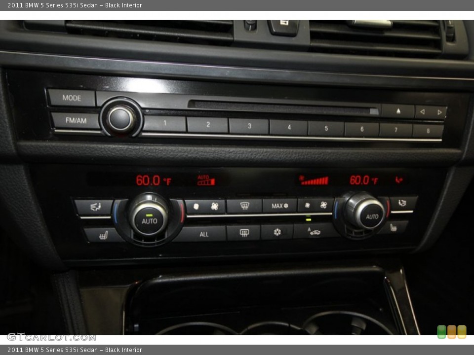 Black Interior Controls for the 2011 BMW 5 Series 535i Sedan #69051935