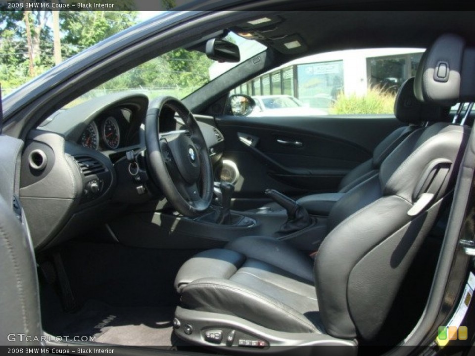 Black Interior Front Seat for the 2008 BMW M6 Coupe #69053816
