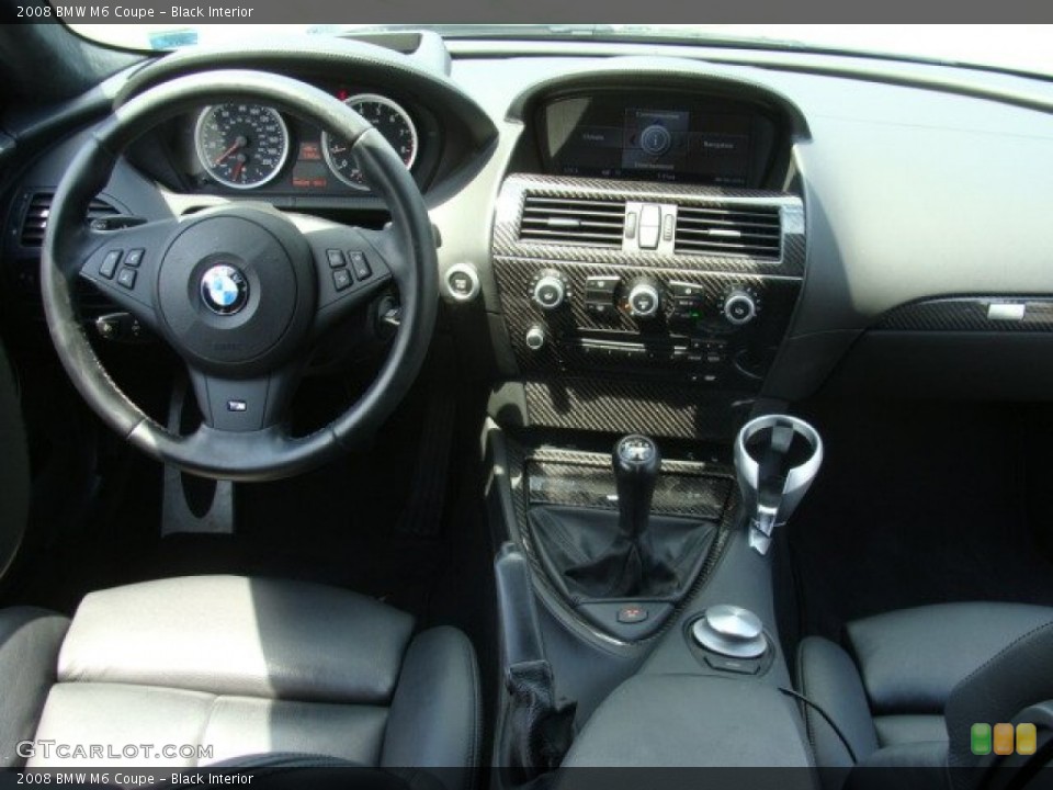 Black Interior Dashboard for the 2008 BMW M6 Coupe #69053834