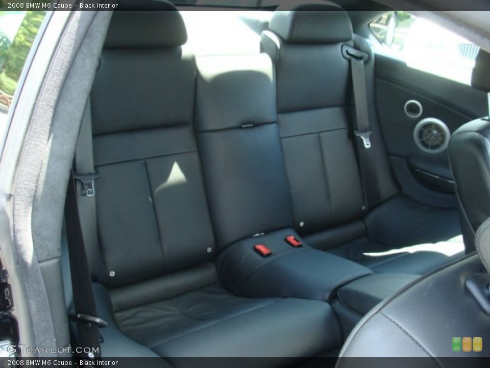Black Interior Rear Seat for the 2008 BMW M6 Coupe #69053867