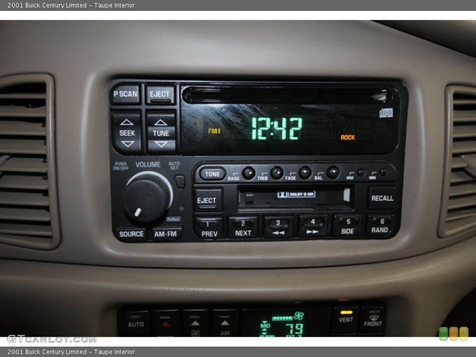 Taupe Interior Audio System for the 2001 Buick Century Limited #69054239