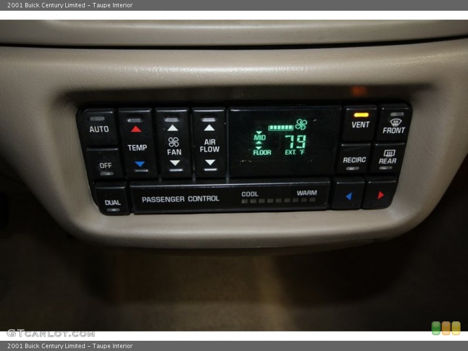Taupe Interior Controls for the 2001 Buick Century Limited #69054247