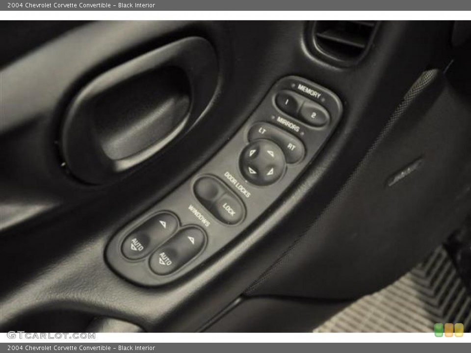 Black Interior Controls for the 2004 Chevrolet Corvette Convertible #69054386