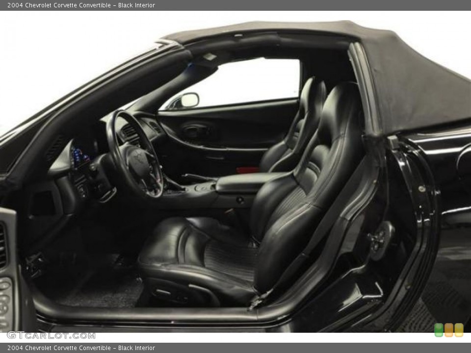 Black Interior Photo for the 2004 Chevrolet Corvette Convertible #69054395