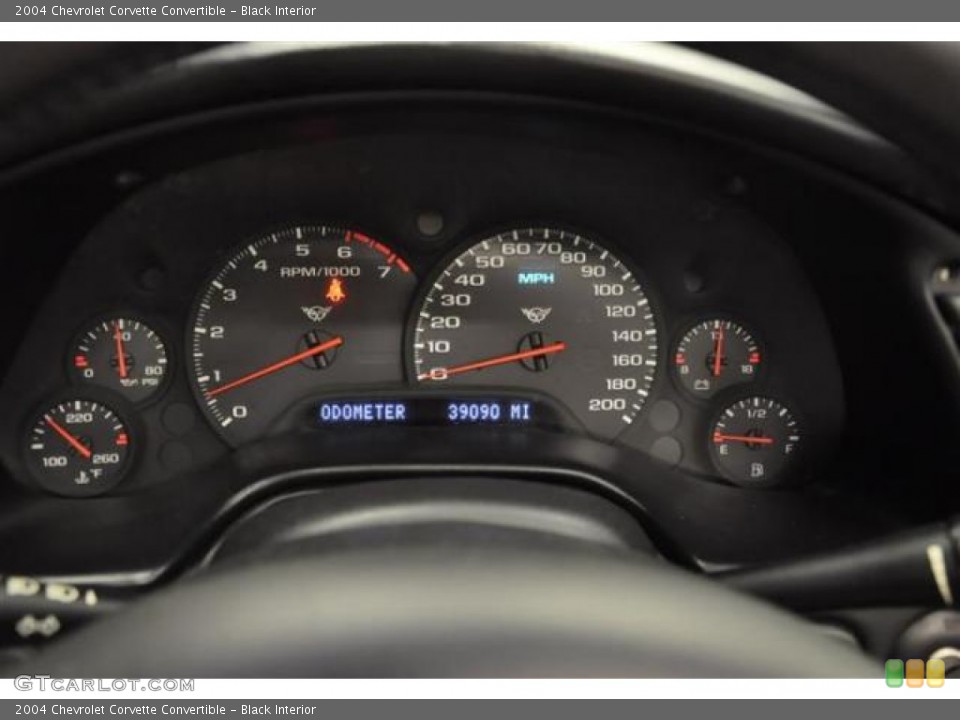 Black Interior Gauges for the 2004 Chevrolet Corvette Convertible #69054440