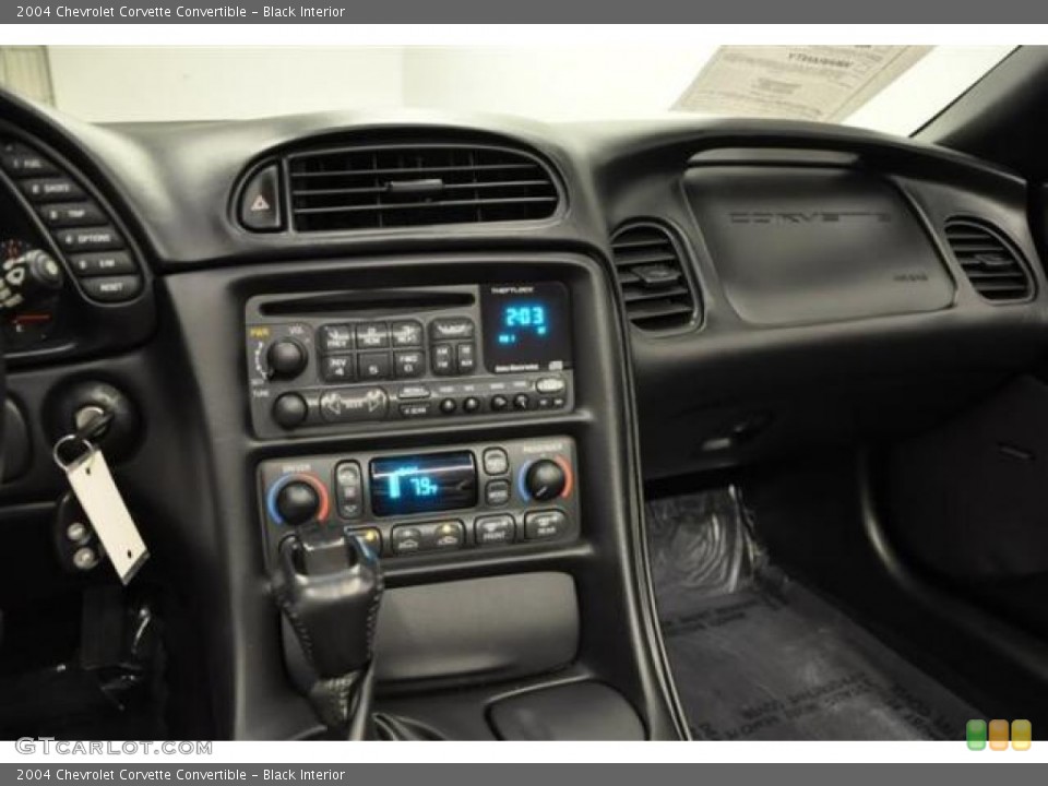 Black Interior Controls for the 2004 Chevrolet Corvette Convertible #69054449
