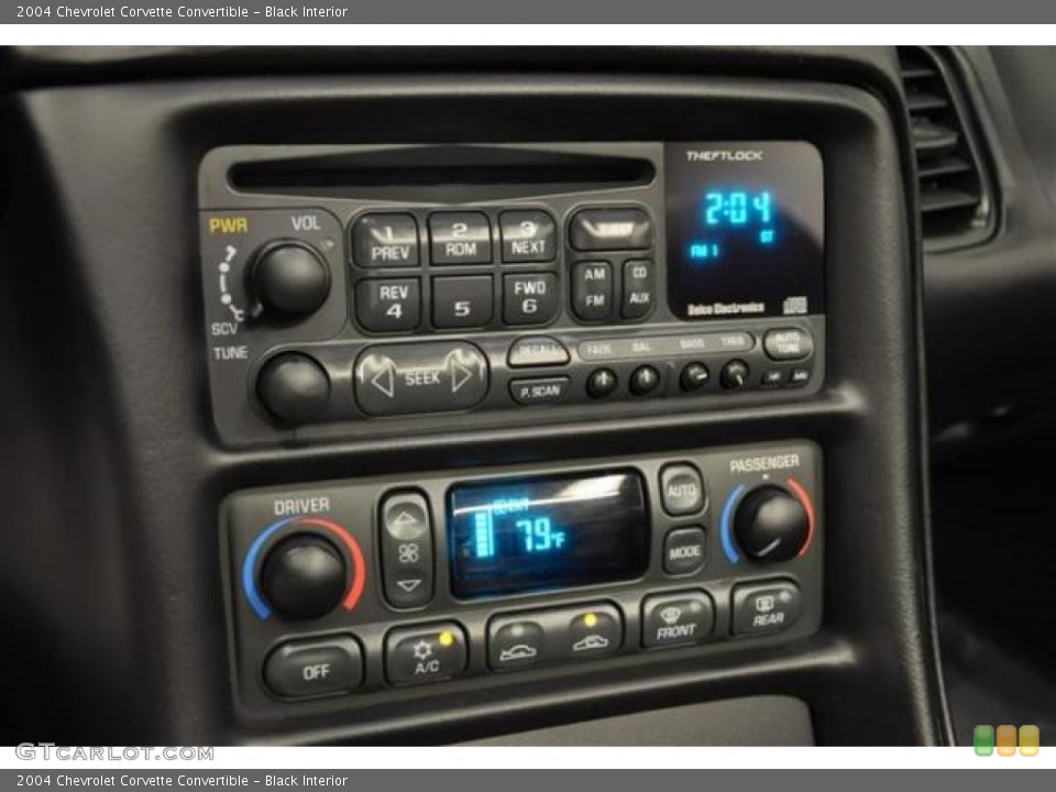 Black Interior Audio System for the 2004 Chevrolet Corvette Convertible #69054458