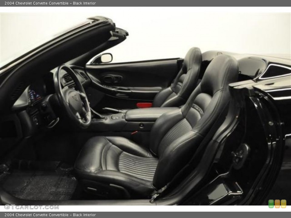 Black Interior Front Seat for the 2004 Chevrolet Corvette Convertible #69054485