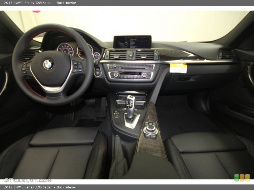 Black Interior Dashboard for the 2013 BMW 3 Series 328i Sedan #69057287