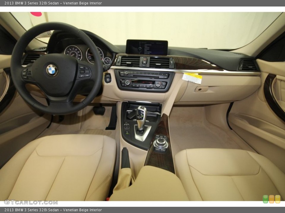 Venetian Beige Interior Dashboard for the 2013 BMW 3 Series 328i Sedan #69057533
