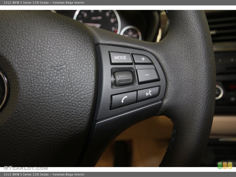 Venetian Beige Interior Controls for the 2013 BMW 3 Series 328i Sedan #69057689