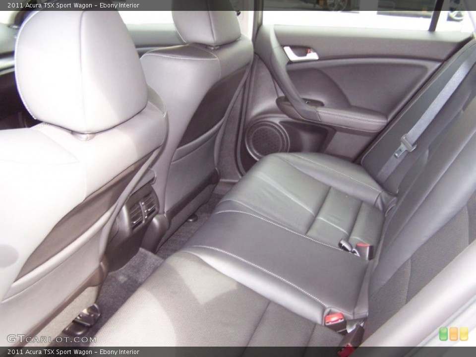 Ebony Interior Rear Seat for the 2011 Acura TSX Sport Wagon #69058394