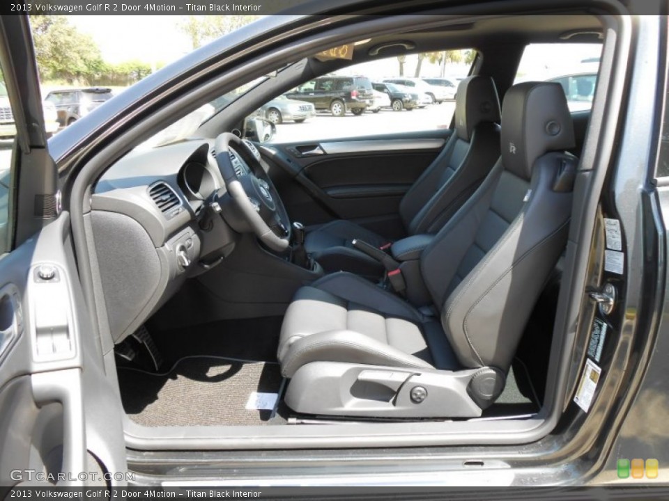 Titan Black Interior Photo for the 2013 Volkswagen Golf R 2 Door 4Motion #69060173