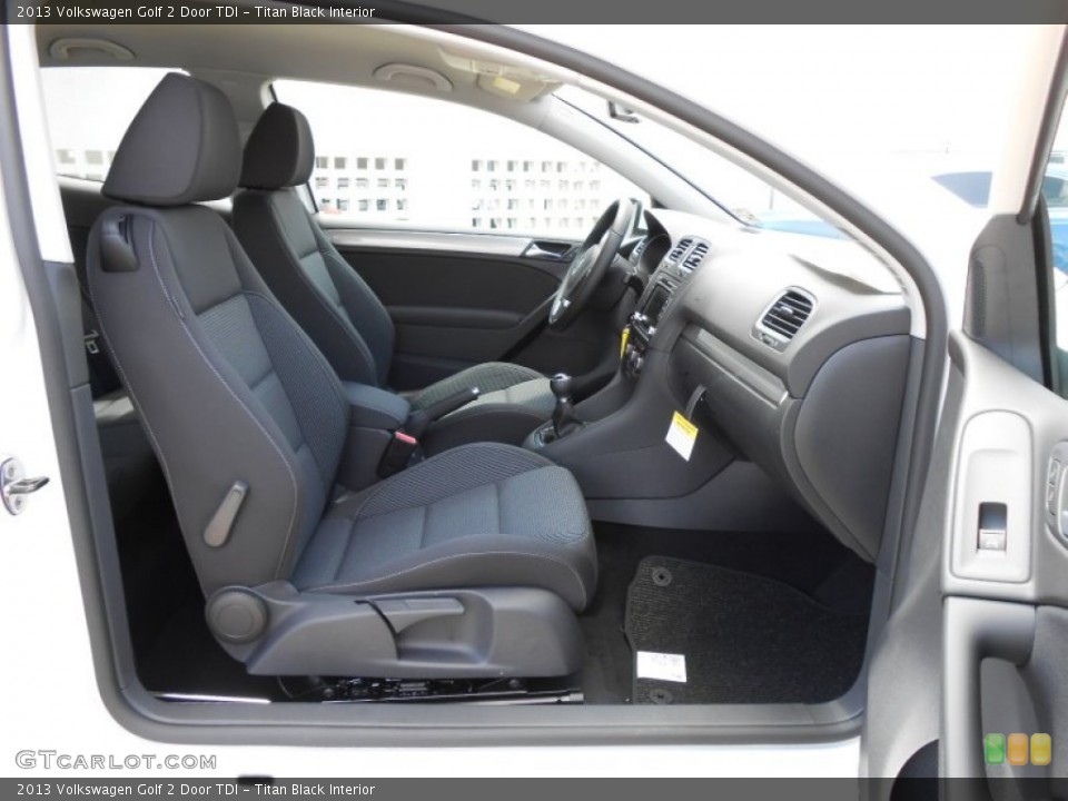Titan Black Interior Photo for the 2013 Volkswagen Golf 2 Door TDI #69060415