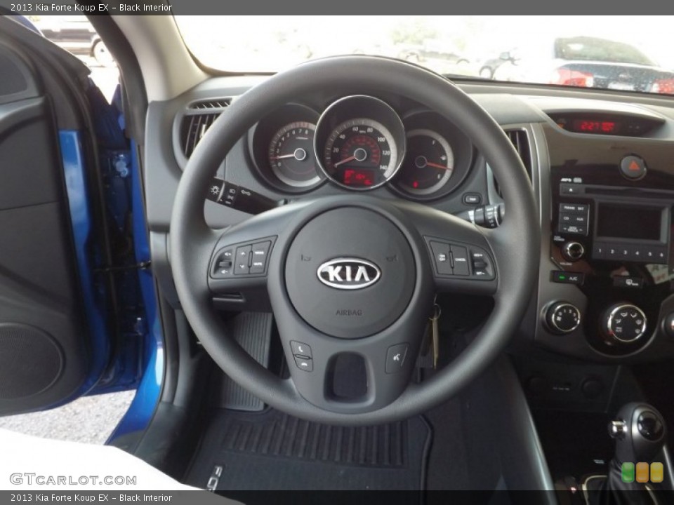 Black Interior Steering Wheel for the 2013 Kia Forte Koup EX #69060815