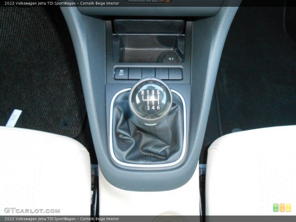Cornsilk Beige Interior Transmission for the 2013 Volkswagen Jetta TDI SportWagen #69061298