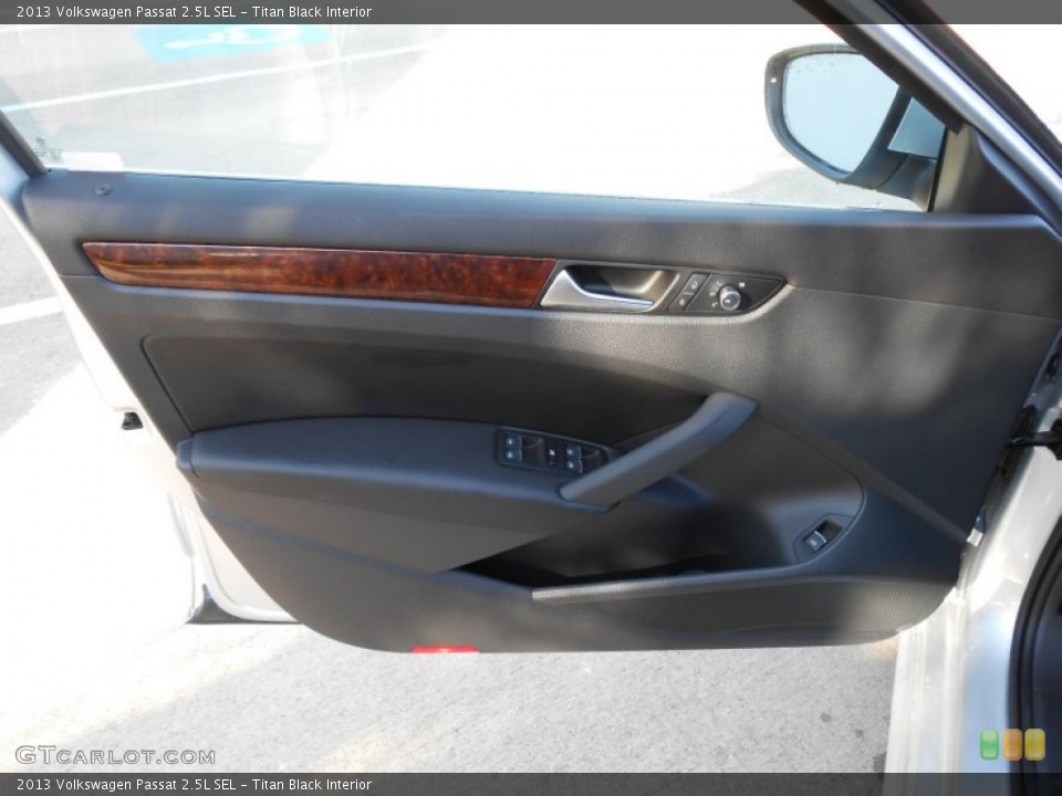 Titan Black Interior Door Panel for the 2013 Volkswagen Passat 2.5L SEL #69062291