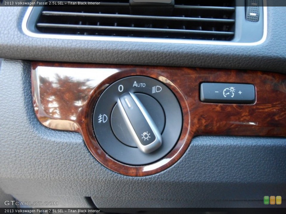 Titan Black Interior Controls for the 2013 Volkswagen Passat 2.5L SEL #69062393