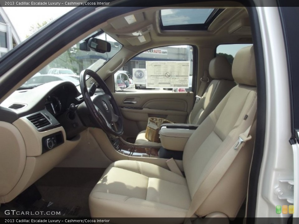 Cashmere/Cocoa Interior Front Seat for the 2013 Cadillac Escalade Luxury #69062696