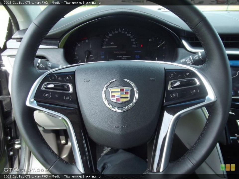 Medium Titanium/Jet Black Interior Steering Wheel for the 2013 Cadillac XTS Luxury FWD #69062948