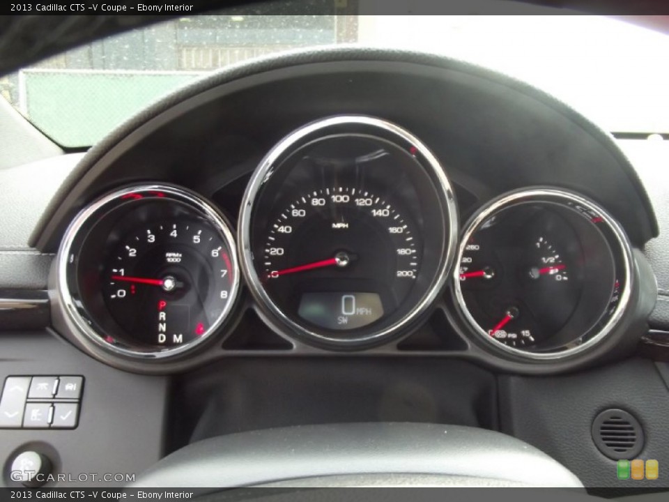 Ebony Interior Gauges for the 2013 Cadillac CTS -V Coupe #69063098