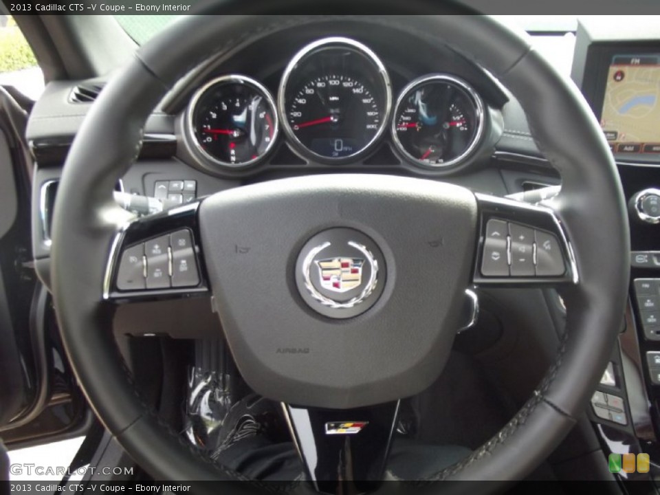 Ebony Interior Steering Wheel for the 2013 Cadillac CTS -V Coupe #69063119
