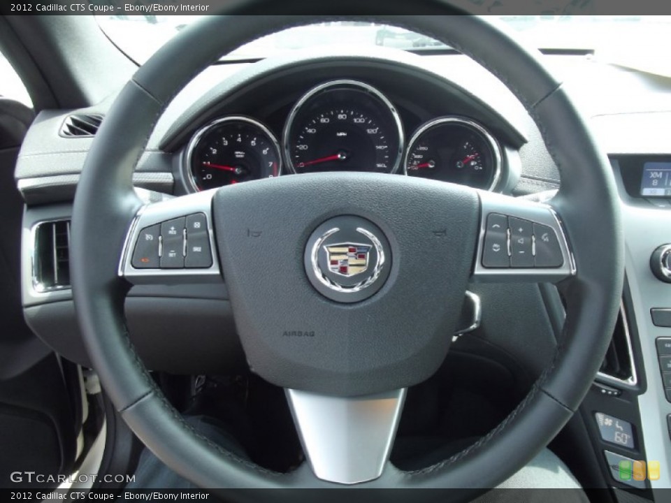 Ebony/Ebony Interior Steering Wheel for the 2012 Cadillac CTS Coupe #69064205