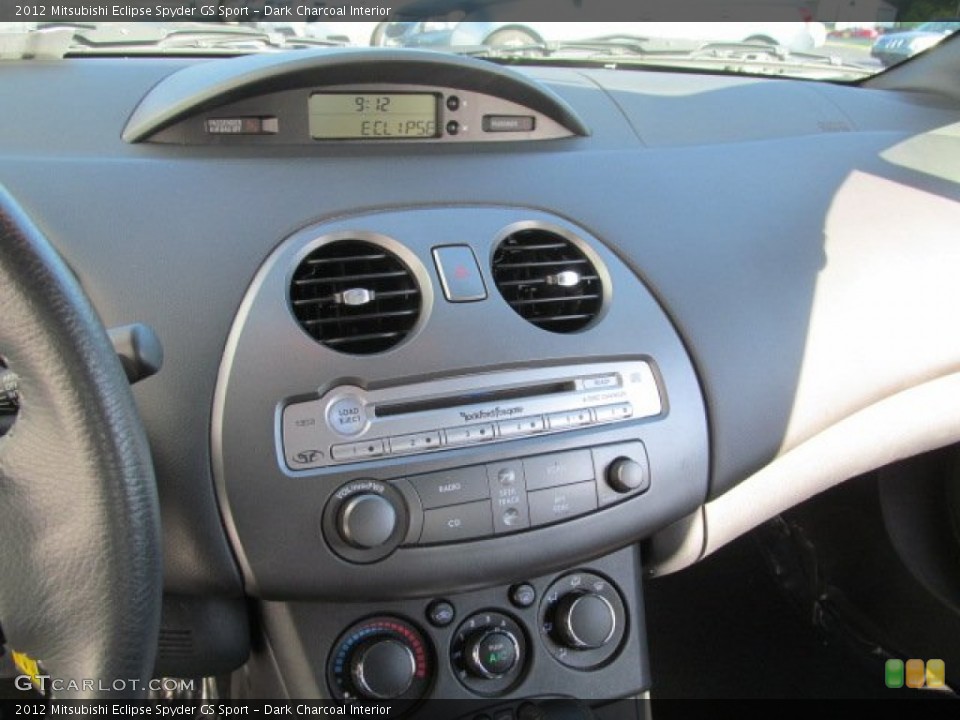 Dark Charcoal Interior Dashboard for the 2012 Mitsubishi Eclipse Spyder GS Sport #69071618