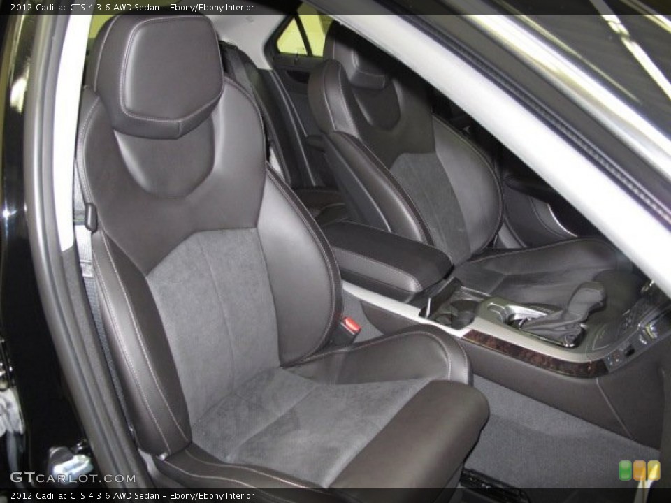 Ebony/Ebony Interior Front Seat for the 2012 Cadillac CTS 4 3.6 AWD Sedan #69072680