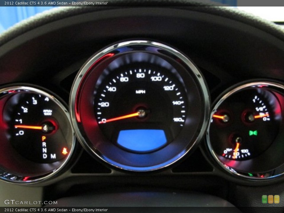 Ebony/Ebony Interior Gauges for the 2012 Cadillac CTS 4 3.6 AWD Sedan #69072803